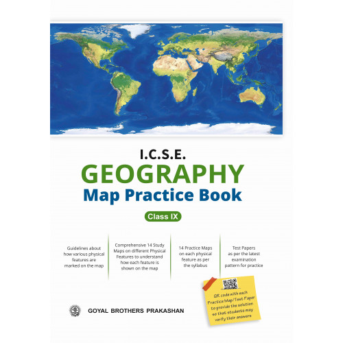 ICSE Geography Map Practice Book Class IX