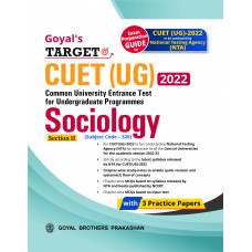 Goyal's Target CUET (UG) 2022 Section II - Sociology (Chapter-wise study notes, Chapter-wise MCQs and with 3 Sample Papers)