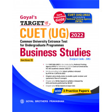 Goyal's Target CUET (UG) 2022 Section II - Business Studies (Chapter-wise study notes, Chapter-wise MCQs and with 3 Sample Papers)