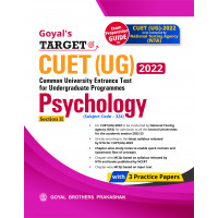 Goyal's Target CUET (UG) 2022 Section II - Psychology (Chapter-wise study notes, Chapter-wise MCQs and with 3 Sample Papers) 
