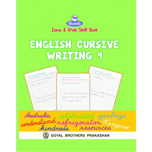 Bluebells Learn & Write Skill Book English Cursive Practice Book 4