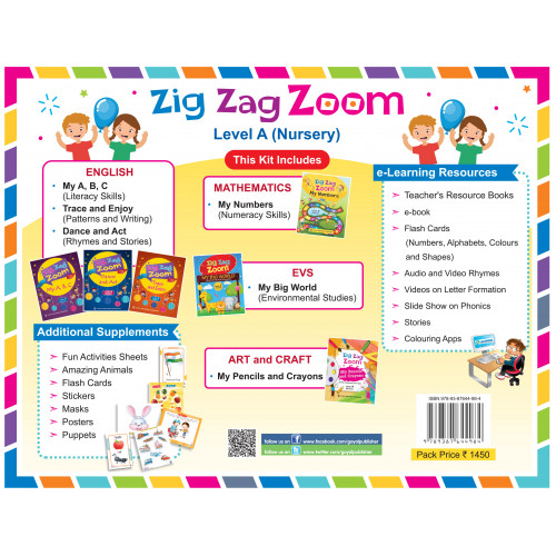 Zig Zag Zoom Level A Nursery (Without Hindi)
