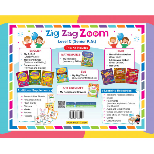 Zig Zag Zoom Level C Senior KG (With Hindi)