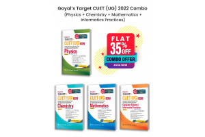 Goyal's Target CUET (UG) 2022 Combo (Set of 4 Books) Physics + Chemistry + Mathematics + Computer Science / Informatics Practices as per NTA syllabus Chapter-wise Notes & MCQs, with 3 Sample Papers