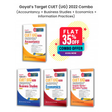Goyal's Target CUET (UG) 2022 Combo (Set of 4 Books) Accountancy + Business Studies + Economics + Computer Science / Informatics Practices as per NTA syllabus Chapter-wise Notes & MCQs, with 3 Sample Papers